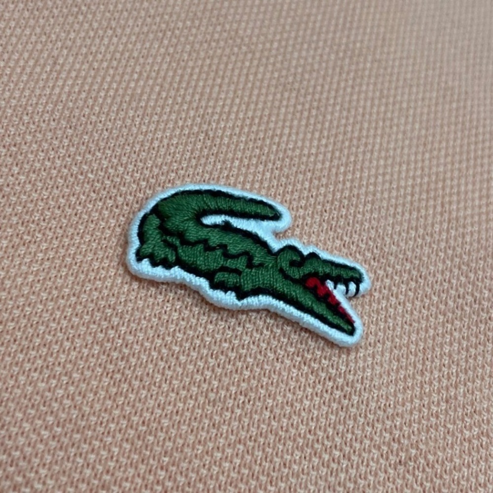 Lacoste Polo Shirt Mens XXL Peach Slim Fit Cotton Pique Golf Preppy PH4012 - Picture 7 of 8